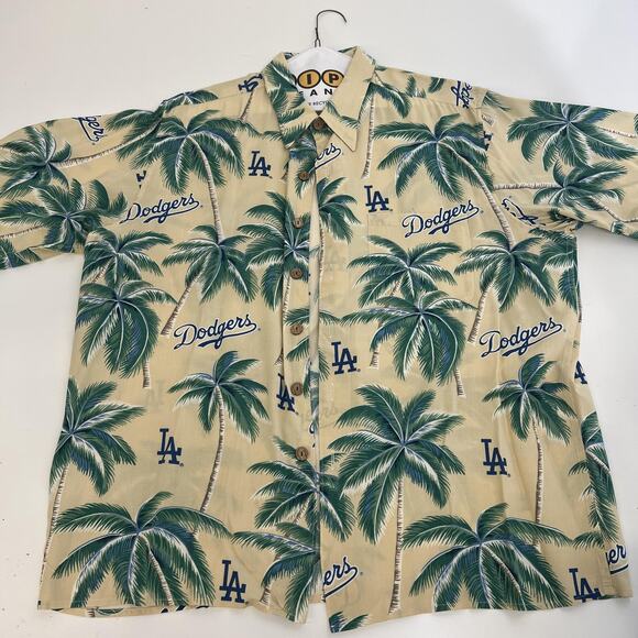 Los Angeles Dodgers Rehn Spooner Shirt Mens MLB Baseball Hawaiian Button XL - Picture 3 of 14